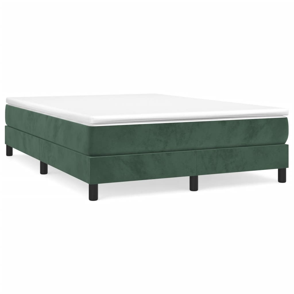 Boxspringframe Fluweel Donkergroen 140 x 190 cm 25 cm