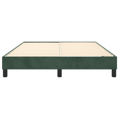 Boxspringframe Fluweel Donkergroen 140 x 190 cm 25 cm