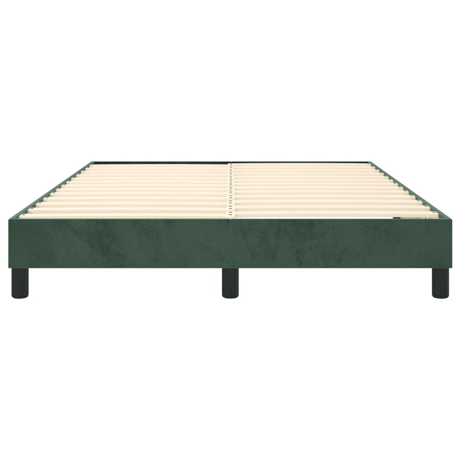Boxspringframe Fluweel Donkergroen 140 x 190 cm 25 cm