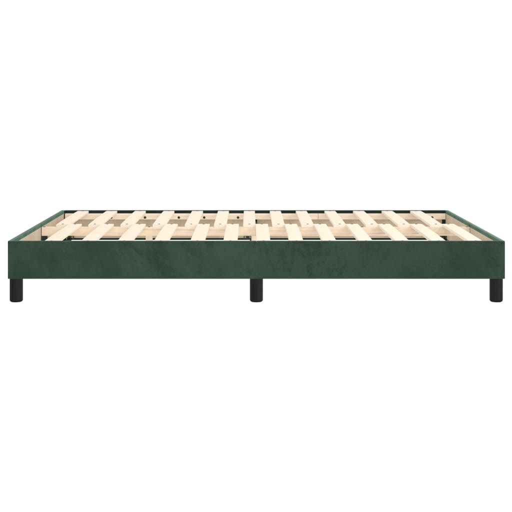 Boxspringframe Fluweel Donkergroen 140 x 190 cm 25 cm