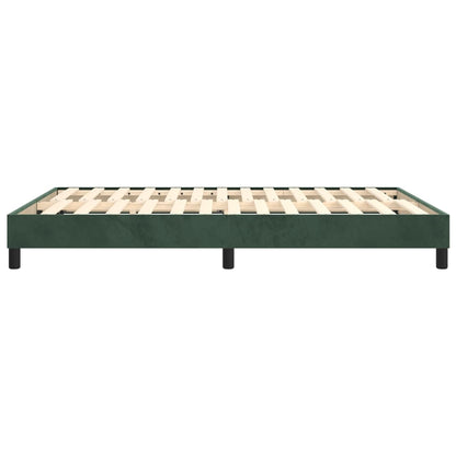 Boxspringframe Fluweel Donkergroen 140 x 190 cm 25 cm