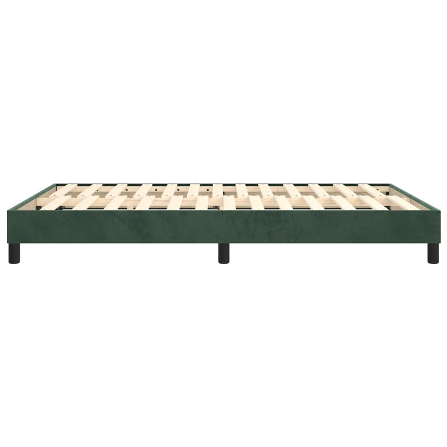 Boxspringframe Fluweel Donkergroen 140 x 190 cm 25 cm