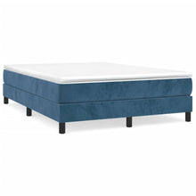 Boxspringframe Fluweel Donkerblauw 140 x 190 cm 25 cm