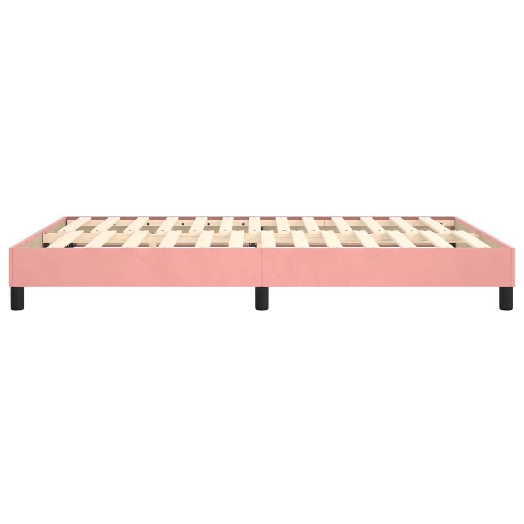 Boxspringframe Fluweel Roze 140 x 190 cm 25 cm