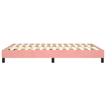 Boxspringframe Fluweel Roze 140 x 190 cm 25 cm