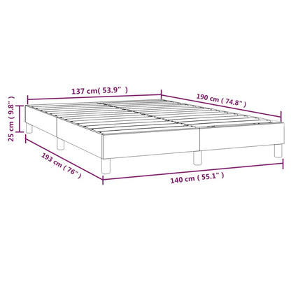 Boxspringframe Fluweel Roze 140 x 190 cm 25 cm