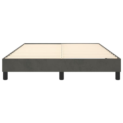 Boxspringframe Fluweel Donkergrijs 140 x 200 cm 25 cm