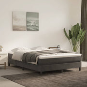 Boxspring bed 140x200 cm fluweel donkergrijs