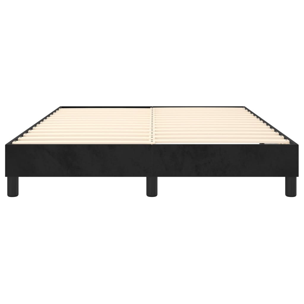 Boxspringframe Fluweel Zwart 140 x 200 cm 25 cm