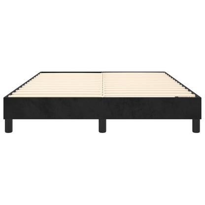 Boxspringframe Fluweel Zwart 140 x 200 cm 25 cm