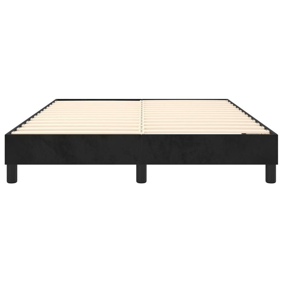 Boxspringframe Fluweel Zwart 140 x 200 cm 25 cm
