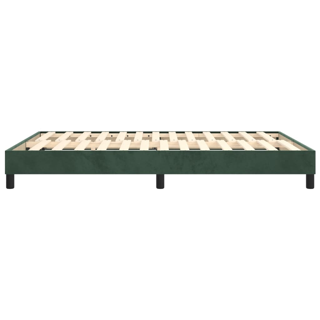 Boxspringframe Fluweel Donkergroen 140 x 200 cm 25 cm