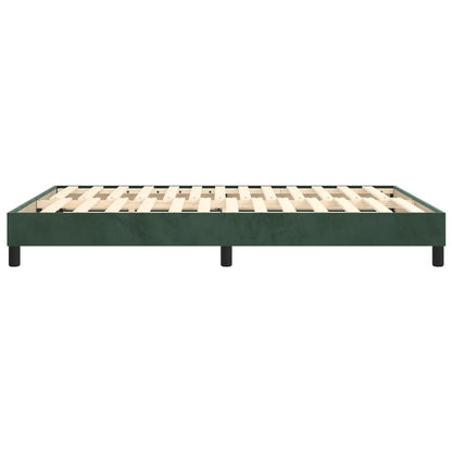 Boxspringframe Fluweel Donkergroen 140 x 200 cm 25 cm