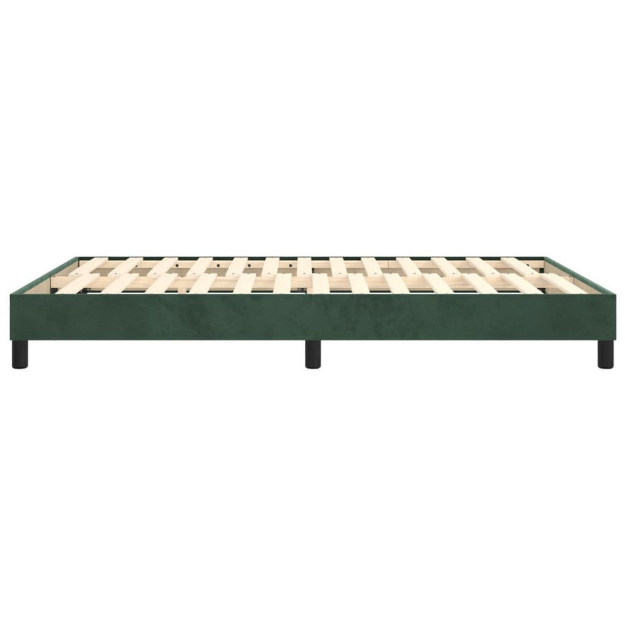 Boxspringframe Fluweel Donkergroen 140 x 200 cm 25 cm