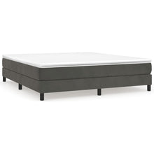 Boxspringframe Fluweel Donkergrijs 160 x 200 cm 25 cm