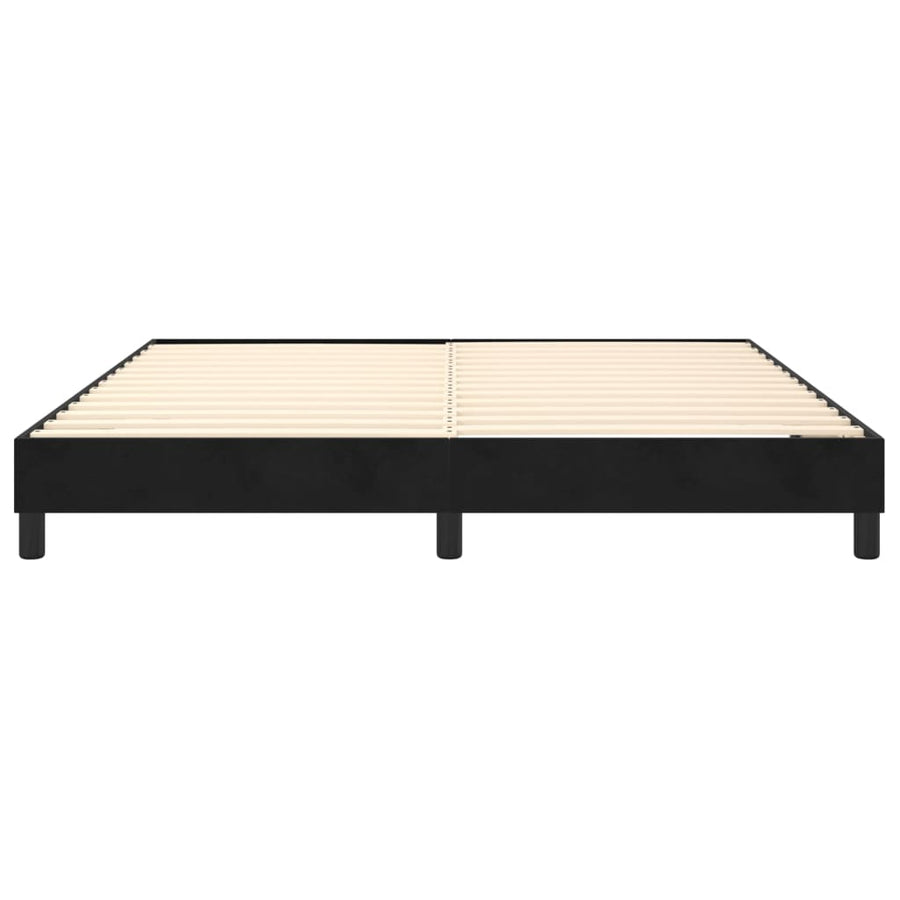 Boxspringframe Fluweel Zwart 160 x 200 cm 25 cm