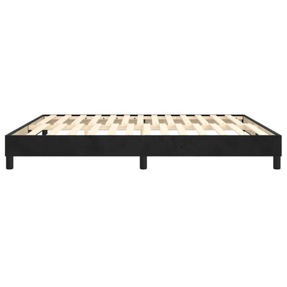 Boxspringframe Fluweel Zwart 160 x 200 cm 25 cm