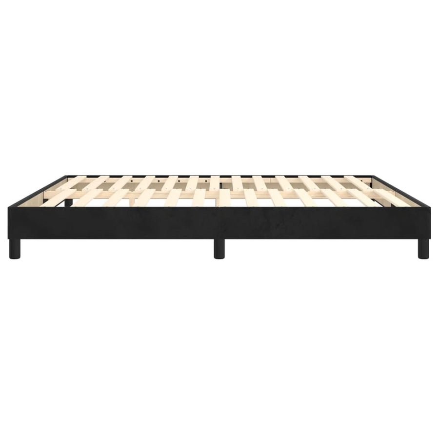Boxspringframe Fluweel Zwart 160 x 200 cm 25 cm