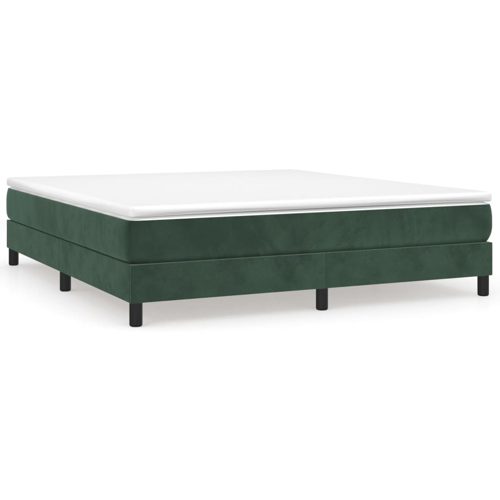 Boxspringframe Fluweel Donkergroen 160 x 200 cm 25 cm