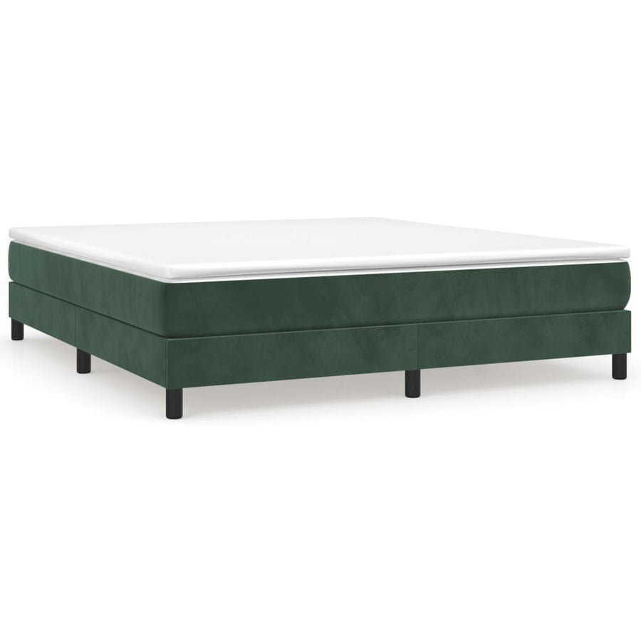 Boxspringframe Fluweel Donkergroen 160 x 200 cm 25 cm