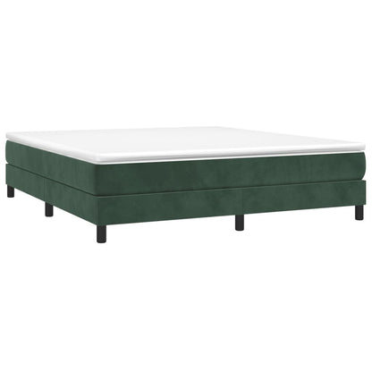 Boxspringframe Fluweel Donkergroen 160 x 200 cm 25 cm