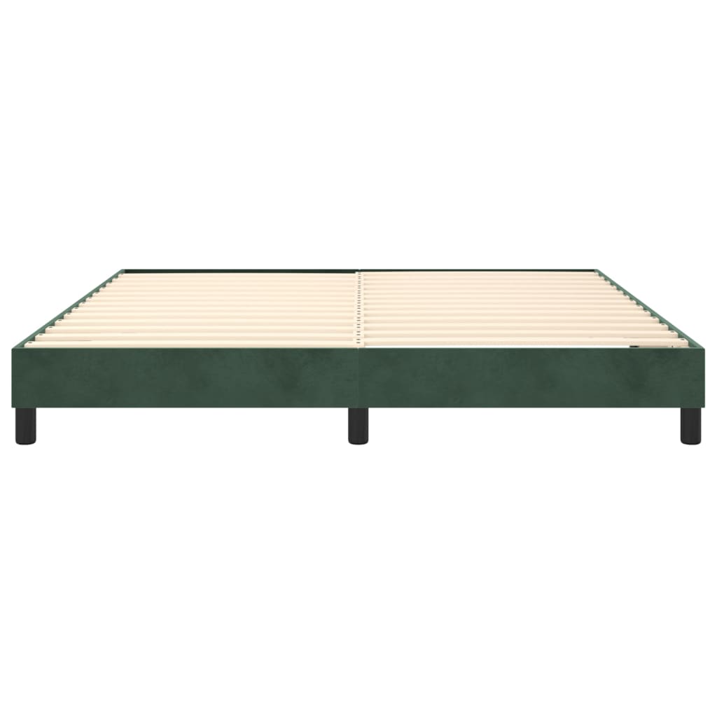 Boxspringframe Fluweel Donkergroen 160 x 200 cm 25 cm