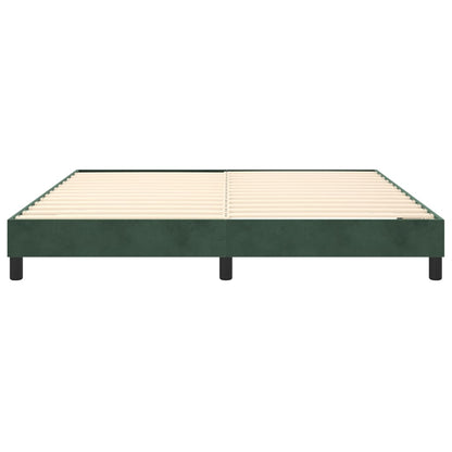 Boxspringframe Fluweel Donkergroen 160 x 200 cm 25 cm