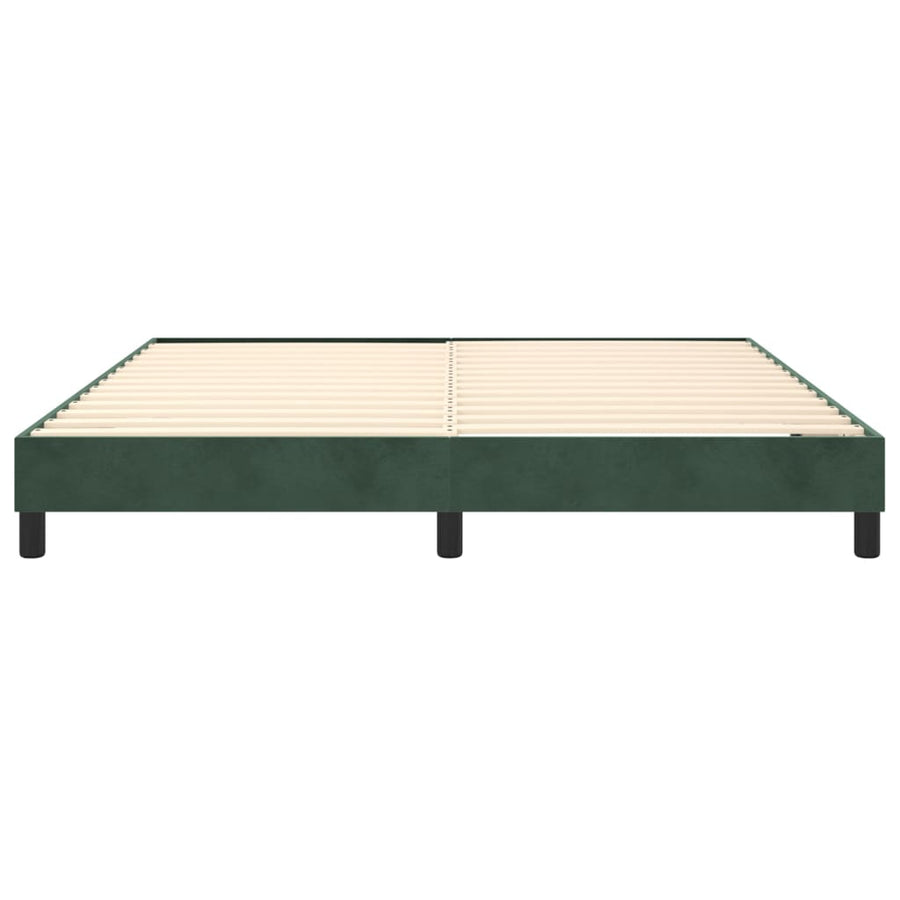 Boxspringframe Fluweel Donkergroen 160 x 200 cm 25 cm