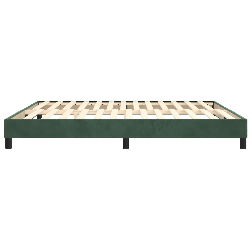 Boxspringframe Fluweel Donkergroen 160 x 200 cm 25 cm