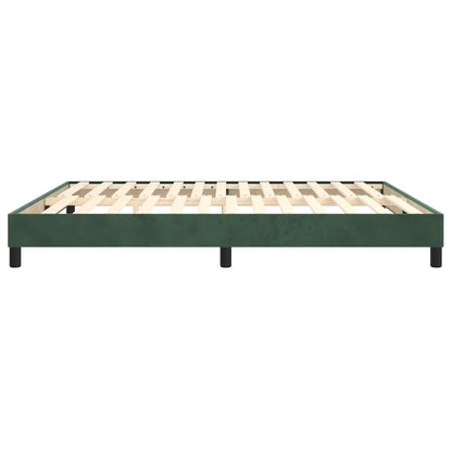 Boxspringframe Fluweel Donkergroen 160 x 200 cm 25 cm