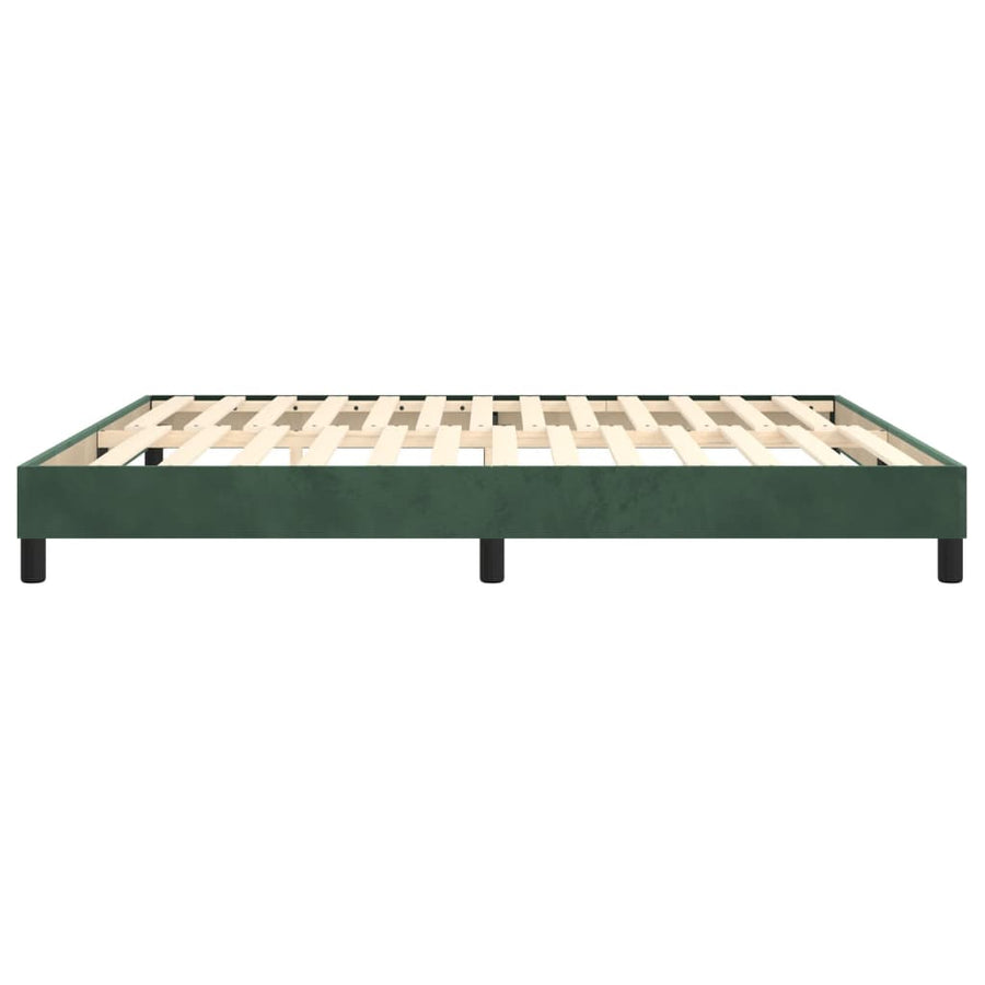 Boxspringframe Fluweel Donkergroen 160 x 200 cm 25 cm