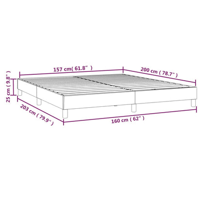Boxspringframe Fluweel Roze 160 x 200 cm 25 cm