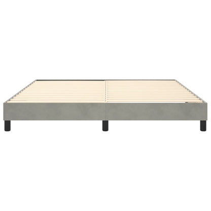 Boxspringframe Fluweel Lichtgrijs 180 x 200 cm 25 cm