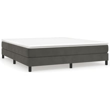Boxspringframe Fluweel Donkergrijs 180 x 200 cm 25 cm