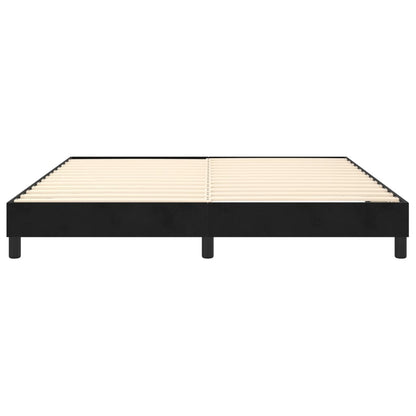 Boxspringframe Fluweel Zwart 180 x 200 cm 25 cm