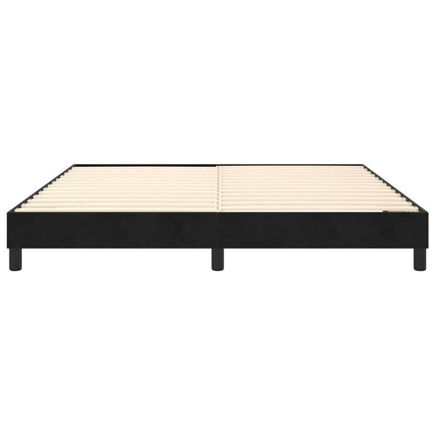 Boxspringframe Fluweel Zwart 180 x 200 cm 25 cm