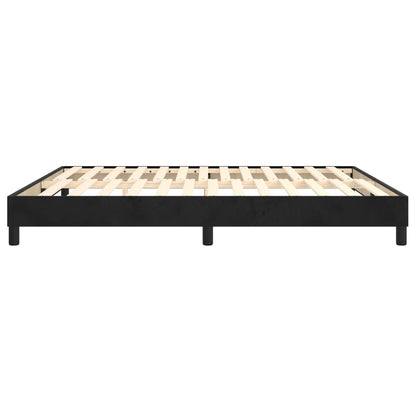 Boxspringframe Fluweel Zwart 180 x 200 cm 25 cm
