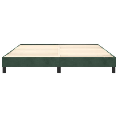 Boxspringframe Fluweel Donkergroen 180 x 200 cm 25 cm