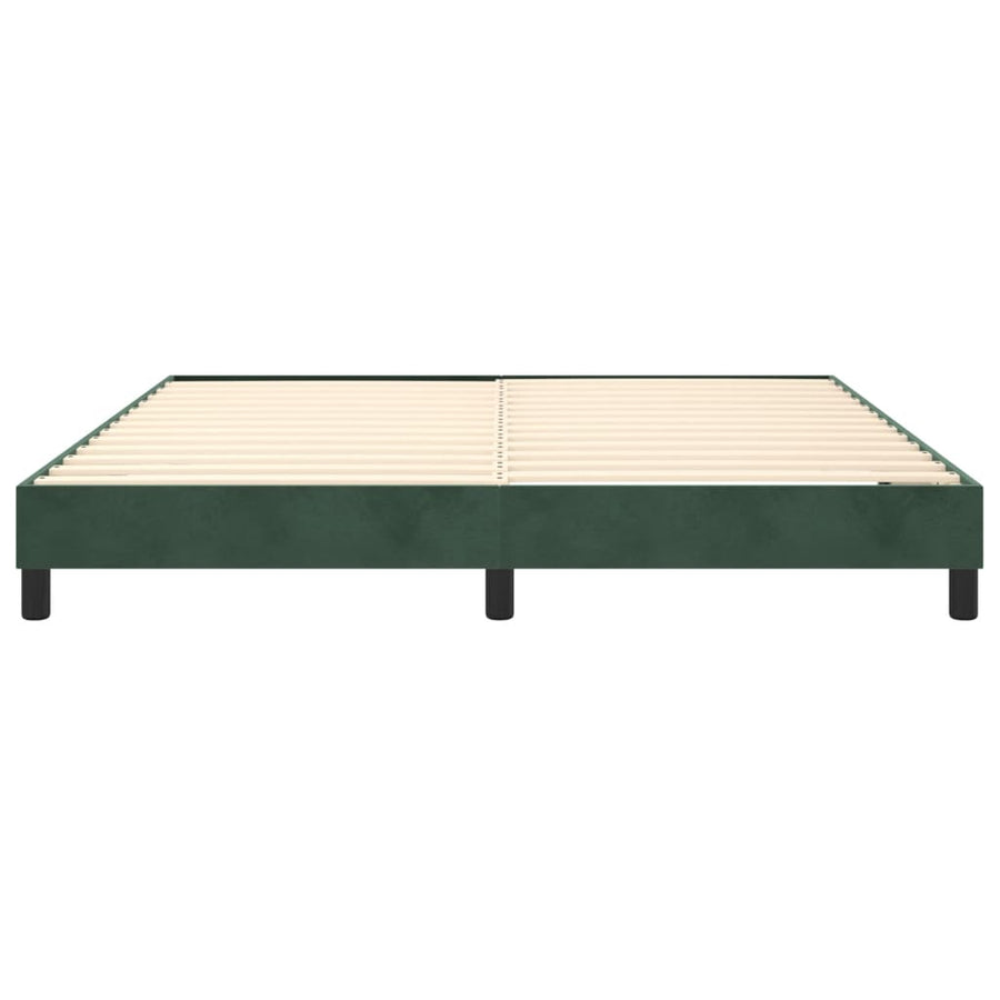 Boxspringframe Fluweel Donkergroen 180 x 200 cm 25 cm