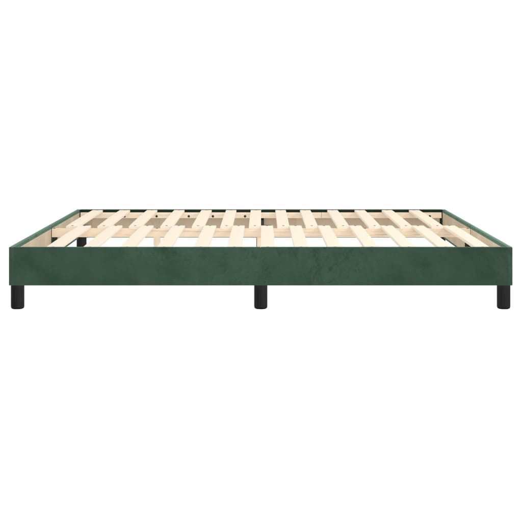 Boxspringframe Fluweel Donkergroen 180 x 200 cm 25 cm