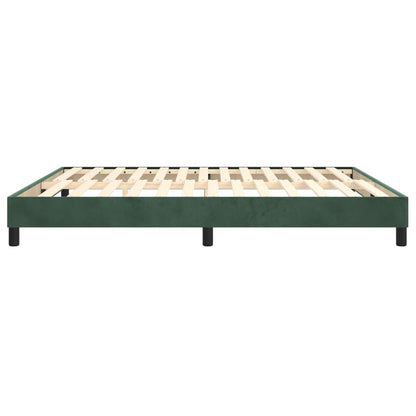 Boxspringframe Fluweel Donkergroen 180 x 200 cm 25 cm