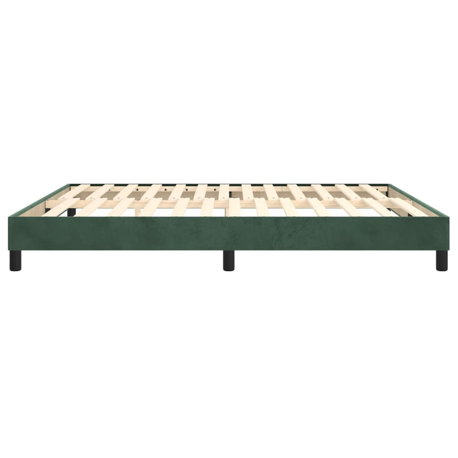 Boxspringframe Fluweel Donkergroen 180 x 200 cm 25 cm