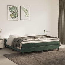 Boxspringframe Fluweel Donkergroen 180 x 200 cm 25 cm