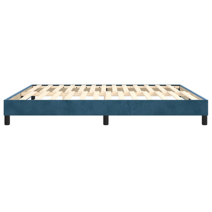 Boxspringframe Fluweel Donkerblauw 180 x 200 cm 25 cm