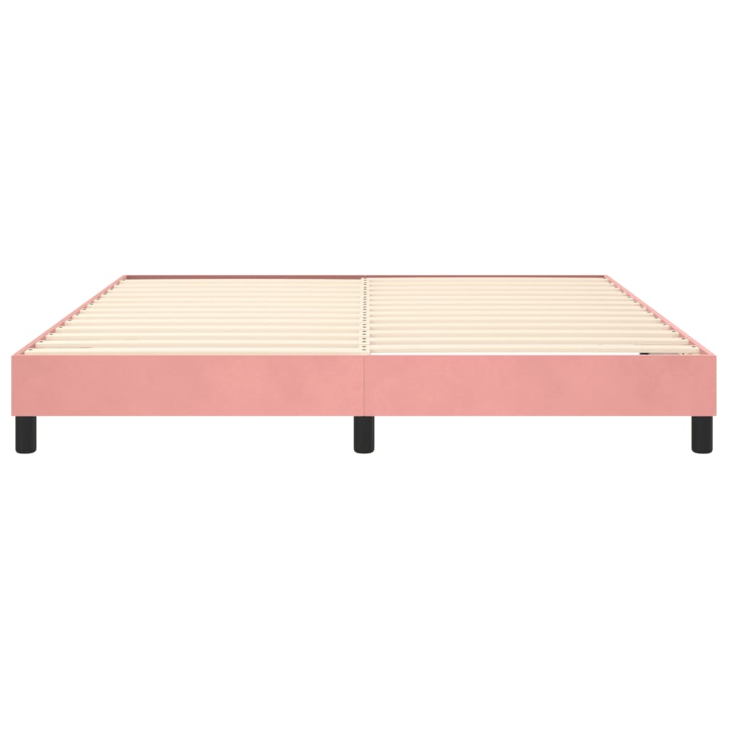 Boxspringframe Fluweel Roze 180 x 200 cm 25 cm