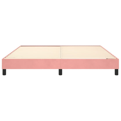 Boxspringframe Fluweel Roze 180 x 200 cm 25 cm