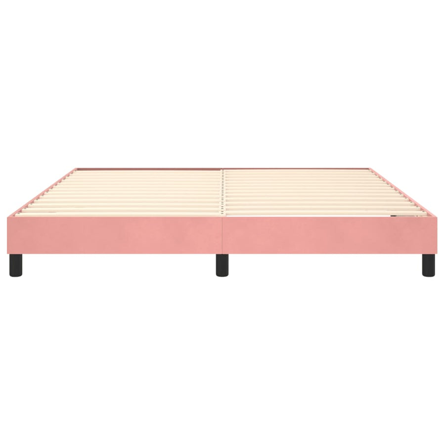 Boxspringframe Fluweel Roze 180 x 200 cm 25 cm