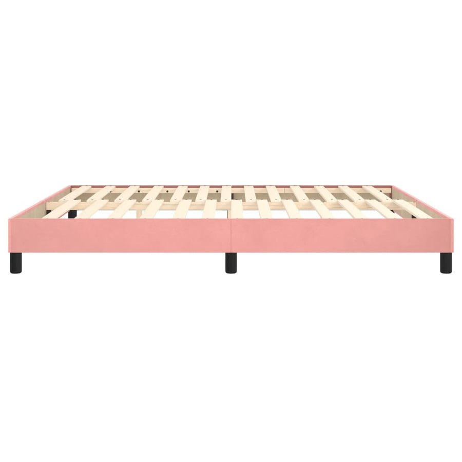 Boxspringframe Fluweel Roze 180 x 200 cm 25 cm