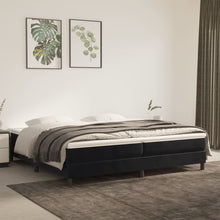 Boxspringframe Fluweel Zwart 200 x 200 cm 25 cm