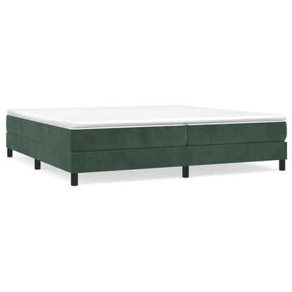 Boxspringframe Fluweel Donkergroen 200 x 200 cm 25 cm